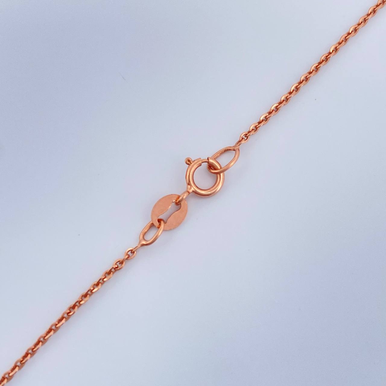 Cadena Aro Seguido 1.7gr / 50cm / 0.5mm Oro Rosa +3 18K $