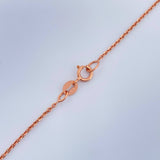 Cadena Aro Seguido 1.7gr / 50cm / 0.5mm Oro Rosa +3 18K $
