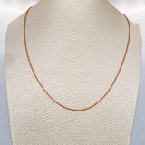 Cadena Aro Seguido 1.7gr / 50cm / 0.5mm Oro Rosa +3 18K $