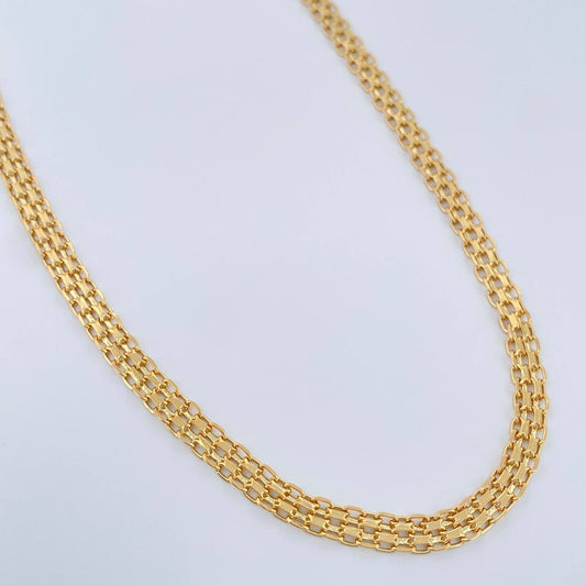 Cadena China 8.75gr / 60.5cm / 4.55mm Oro Amarillo +1 18K $