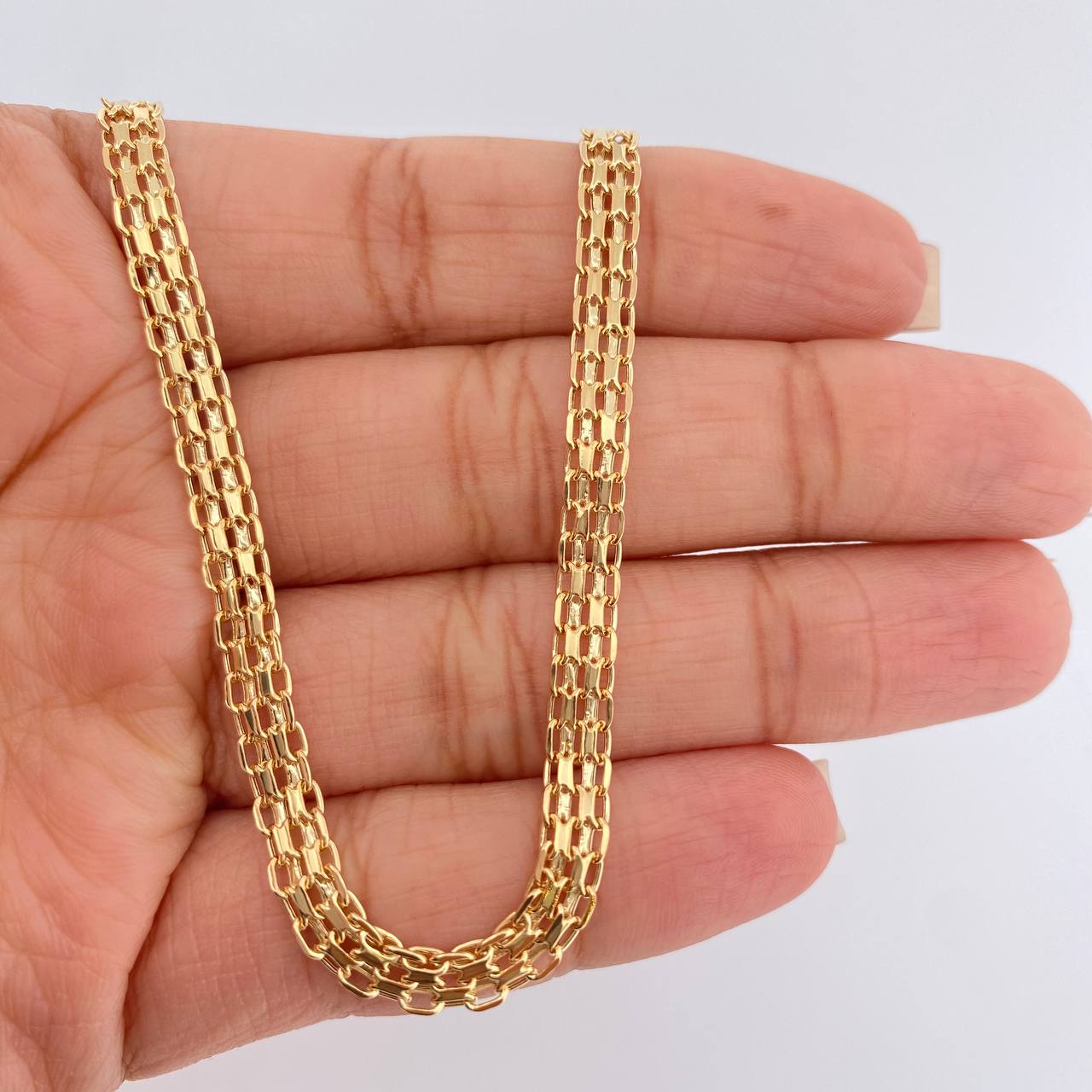 Cadena China 8.75gr / 60.5cm / 4.55mm Oro Amarillo +1 18K $