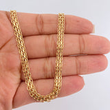 Cadena China 8.75gr / 60.5cm / 4.55mm Oro Amarillo +1 18K $