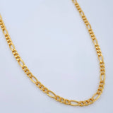 Cadena Figaro 10.3gr / 60cm / 3.8mm Oro Amarillo +1 18K $