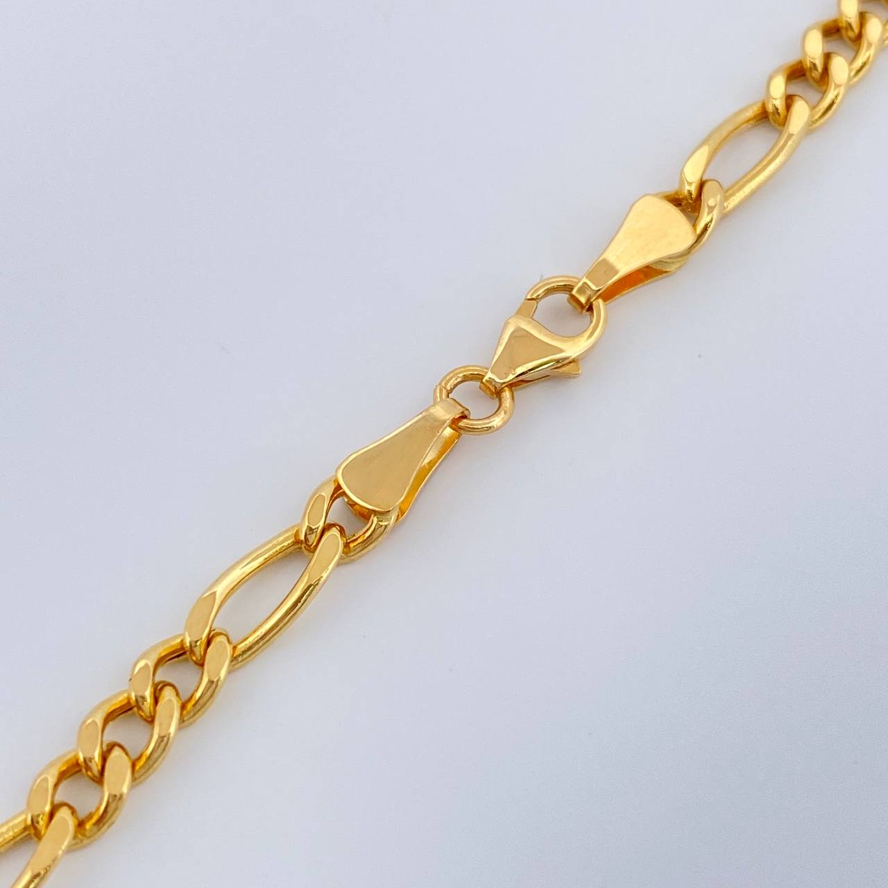 Cadena Figaro 10.3gr / 60cm / 3.8mm Oro Amarillo +1 18K $