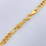 Cadena Figaro 10.3gr / 60cm / 3.8mm Oro Amarillo +1 18K $