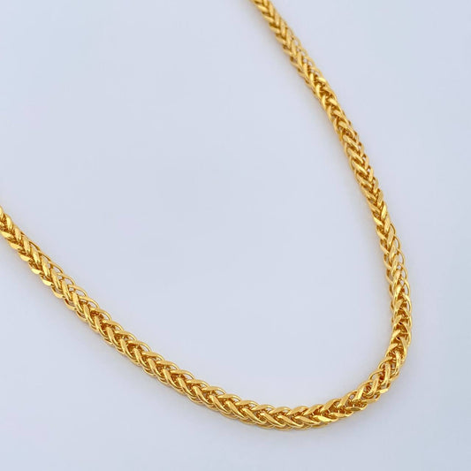 Cadena Franco 11.5gr / 60cm / 2.72mm Oro Amarillo +3 18K $