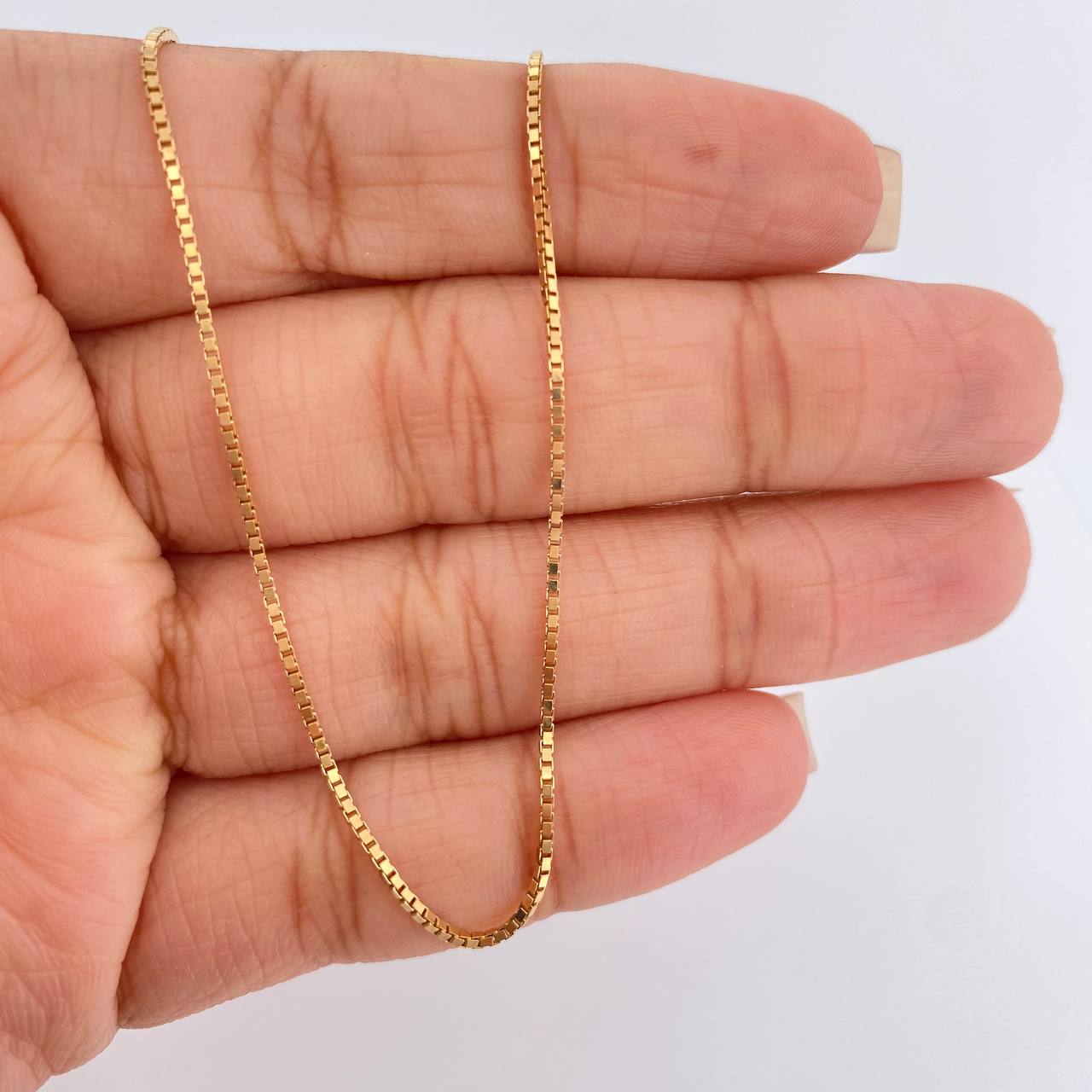 Cadena Veneciana 5.45gr / 70cm / 0.95mm Oro Amarillo +3 18K $