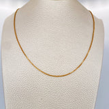 Cadena Veneciana 5.45gr / 70cm / 0.95mm Oro Amarillo +3 18K $