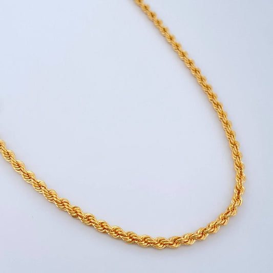 Cadena Lazo 8.4gr / 60cm / 3.2mm Oro Amarillo +3 18K $