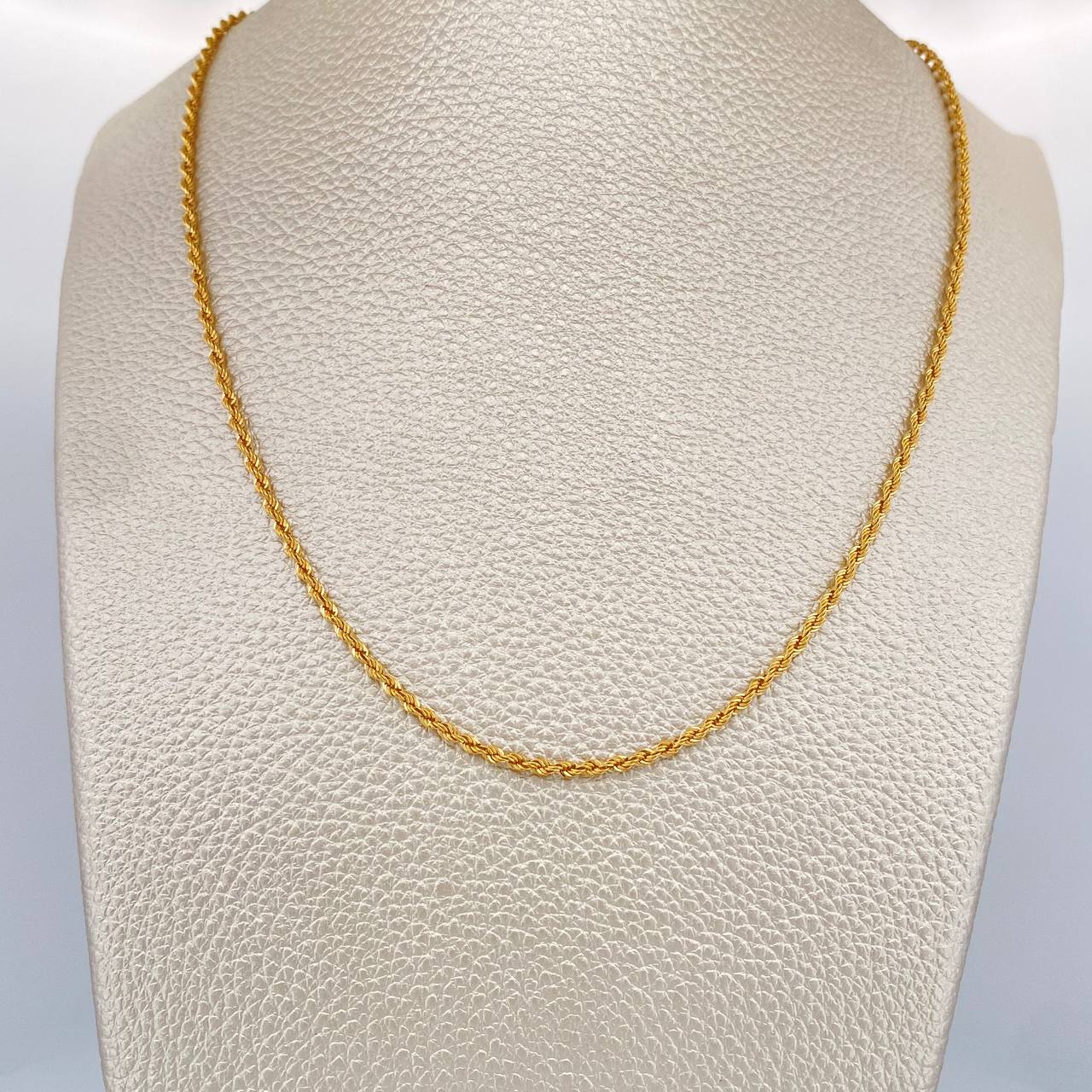 Cadena Lazo 0.8gr / 40cm / 2mm Oro Amarillo +3 18K $