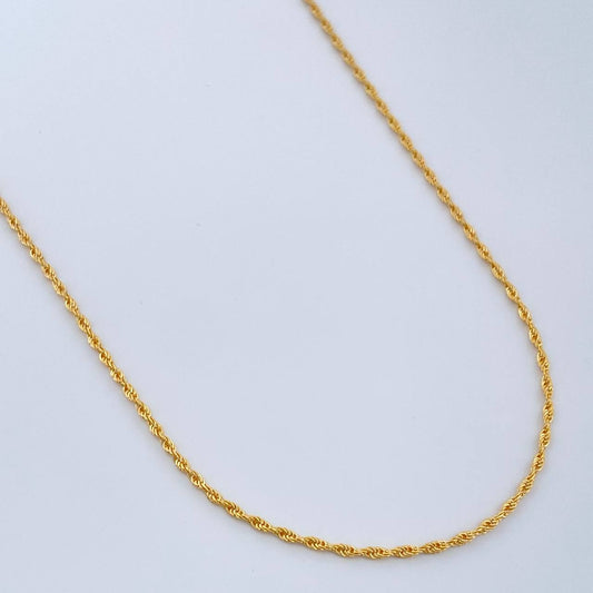 Cadena Lazo 1.05gr / 60cm / 1.15mm Oro Amarillo +3 18K $