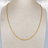 Cadena Lazo 1.05gr / 60cm / 1.15mm Oro Amarillo +3 18K $
