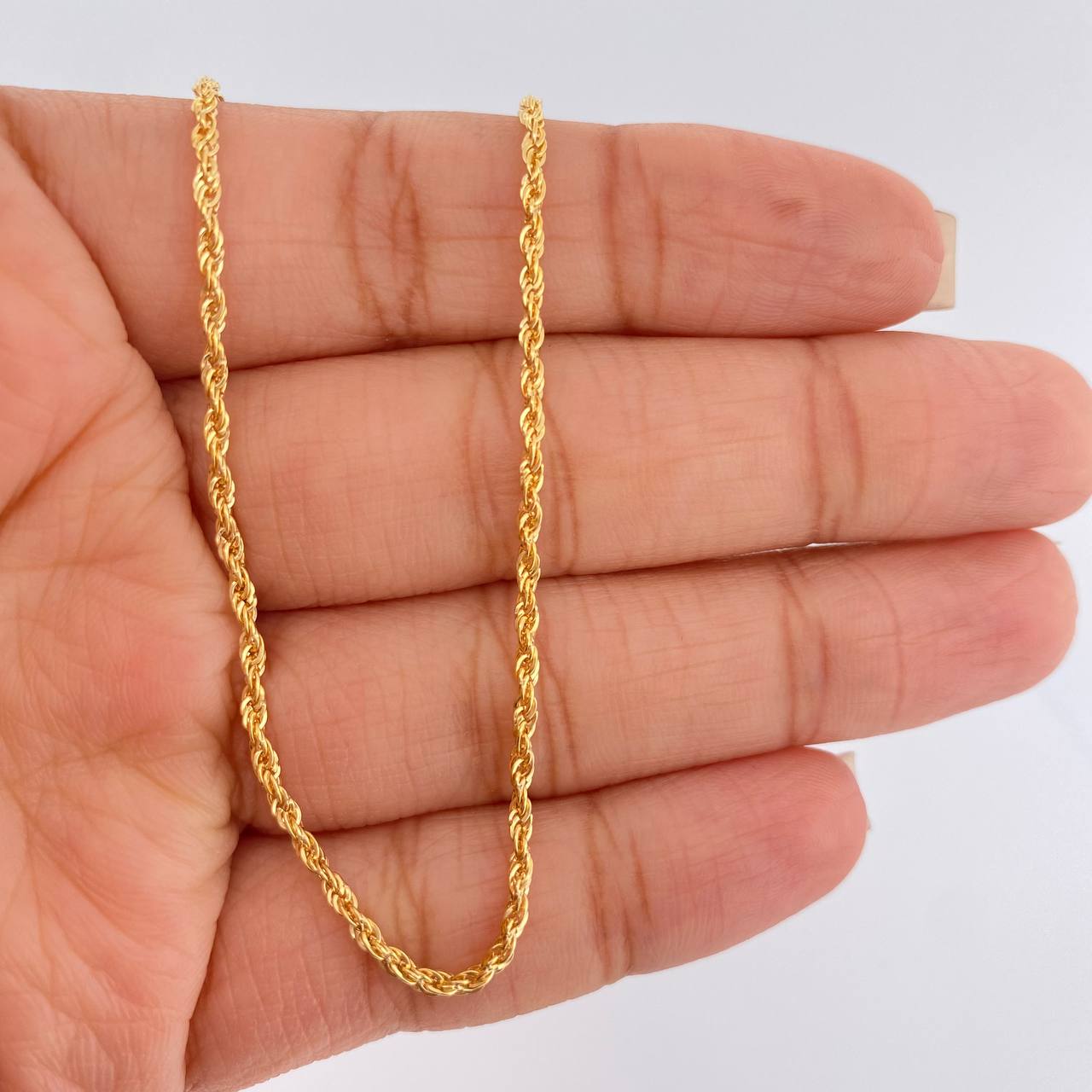 Cadena Lazo 0.8gr / 45.2cm / 1.2mm Oro Amarillo +3 18K %