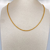 Cadena Lazo 0.8gr / 45.2cm / 1.2mm Oro Amarillo +3 18K %