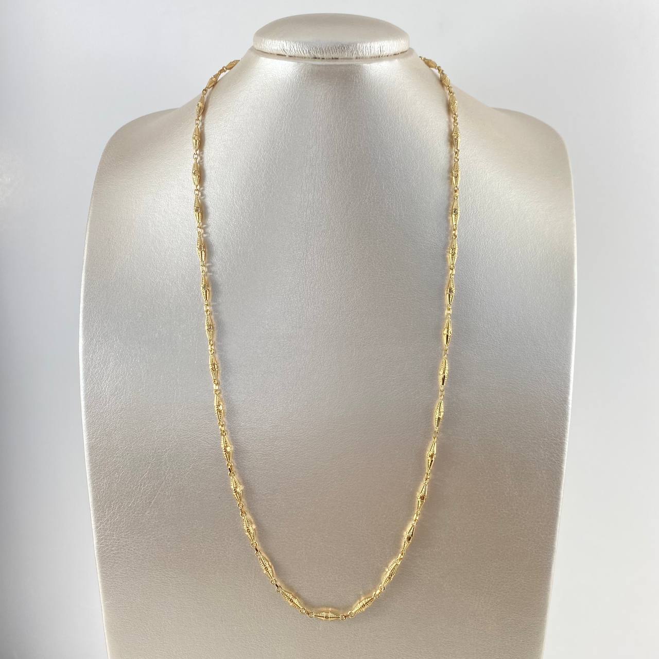 Cadena Rustico Dubai 9.25gr / 60cm / 3.5mm Oro Amarillo ©