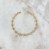 Pulso Rustico Canutillo 4.85gr / 21.5cm / 5.6mm Oro Amarillo