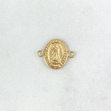 Herraje Virgen de Guadalupe 0.45gr / 1.5cm / Oro Amarillo