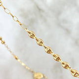 Rosario Rustico GC 8.9gr / 60cm / 4mm Virgen Milagrosa Oro Amarillo