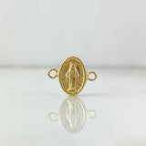 Herraje Virgen Milagrosa 0.7gr / 1.5cm / Oro Amarillo