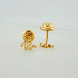 Topos Serpiente 0.6gr / 4mm Oro Amarillo 18K &