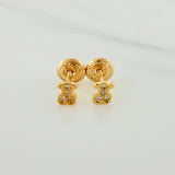 Topos Oso TS 0.65gr / Circones Blancos Oro Amarillo $