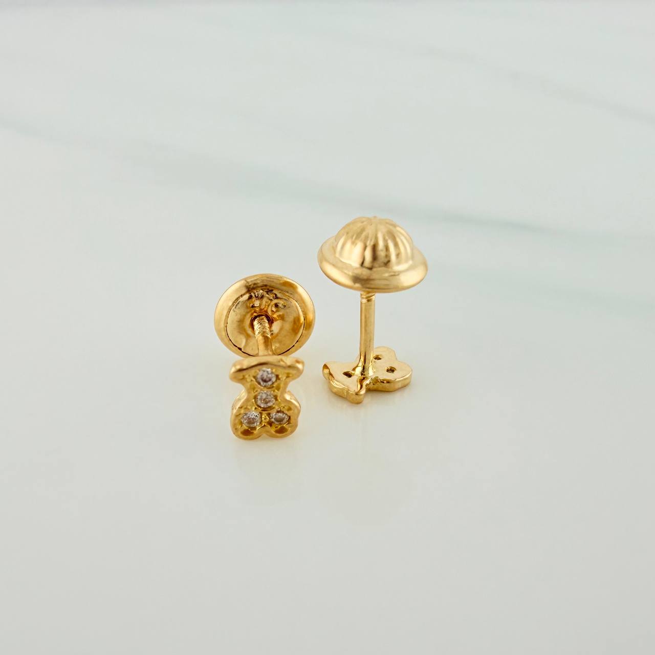 Topos Oso TS 0.65gr / Circones Blancos Oro Amarillo $