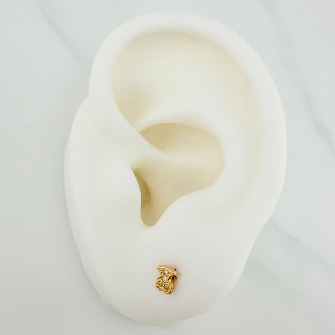 Topos Oso TS 0.65gr / Circones Blancos Oro Amarillo $