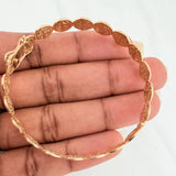 Pulso Aro San Benito 11.45gr / 16.9cm / 8.4mm Oro Amarillo 18K