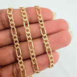 Cadena Figaro 8gr / 60.5cm / 2mm Oro Amarillo 18K