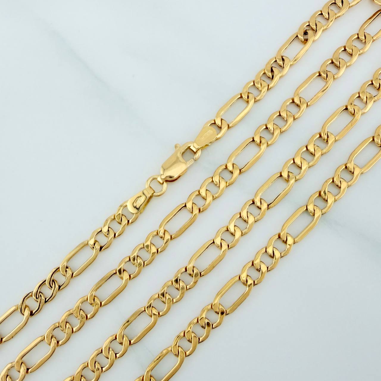 Cadena Figaro 8gr / 60.5cm / 2mm Oro Amarillo 18K