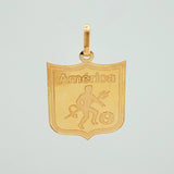 Dije Escudo America De Cali 1.4gr / 2.5cm / Oro Amarillo 18K %