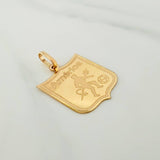 Dije Escudo America De Cali 1.45gr / 2.5cm / Oro Amarillo 18K &