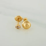 Topos Bisel 0.5gr / Circon Blanco Oro Amarillo &