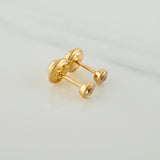 Topos Bisel 0.5gr / Circon Blanco Oro Amarillo &