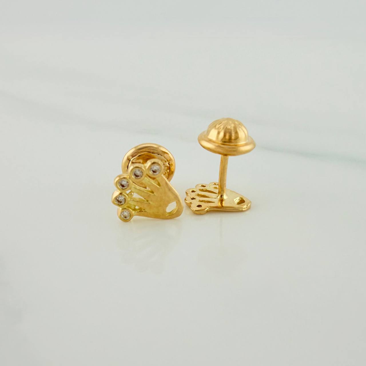 Topos Corona 0.8gr / Circones Blancos Oro Amarillo &