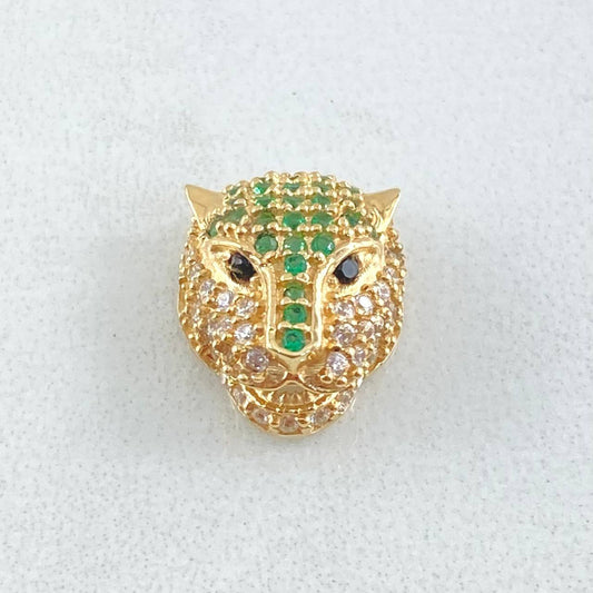 Herraje Cabeza Pantera 1.9gr / 1.2cm / Oro Amarillo 18K