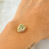 Herraje Cabeza Pantera 1.9gr / 1.2cm / Oro Amarillo 18K