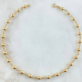 Tobillera Tipo Militar 4gr / 25cm / Oro Amarillo 18K ©