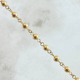 Tobillera Tipo Militar 4gr / 25cm / Oro Amarillo 18K ©