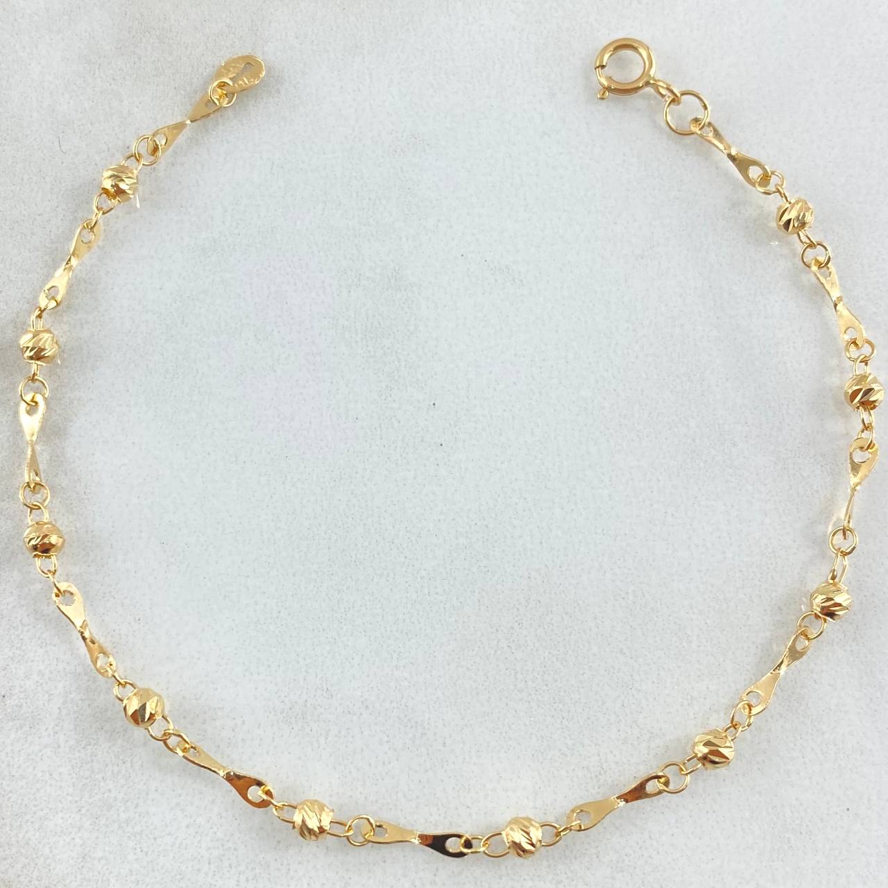 Pulso Tipo Militar Espiraculo 1.55gr / 18.5cm / Oro Amarillo 18K ©