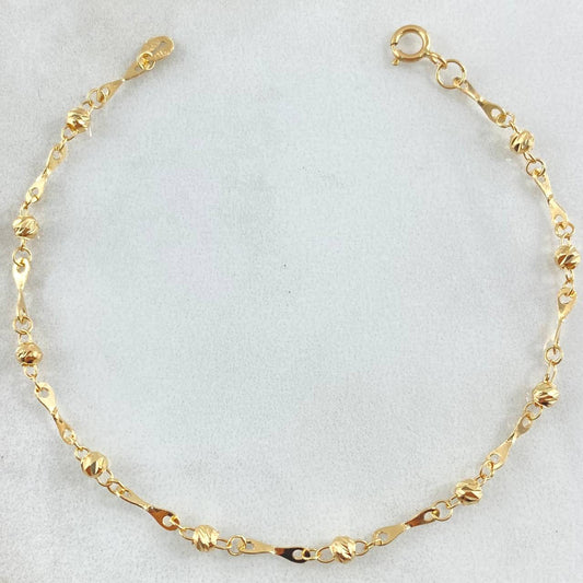 Pulso Tipo Militar Espiraculo 1.55gr / 18.5cm / Oro Amarillo 18K ©