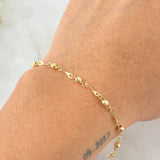 Pulso Tipo Militar Espiraculo 1.55gr / 18.5cm / Oro Amarillo 18K ©