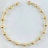 Pulso Tipo Militar 2.65gr / 17cm / 5mm Oro Amarillo 18K