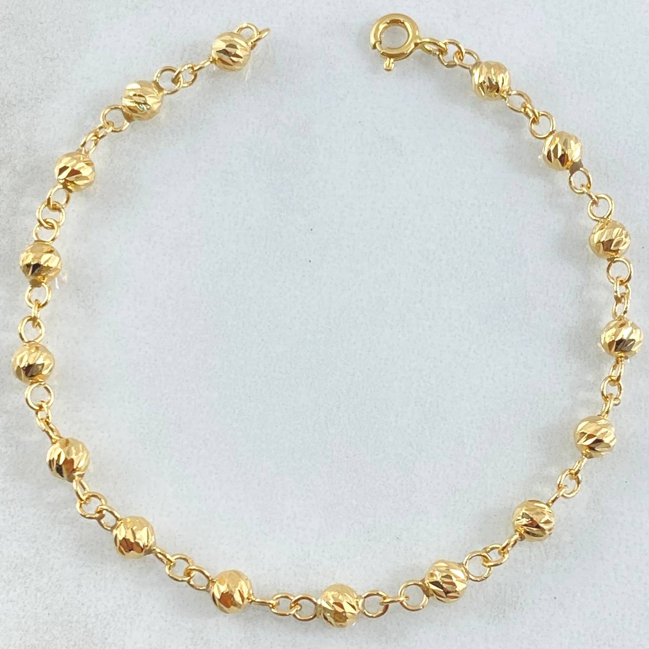 Pulso Tipo Militar 2.15gr / 17.5cm / 4mm Oro Amarillo 18K