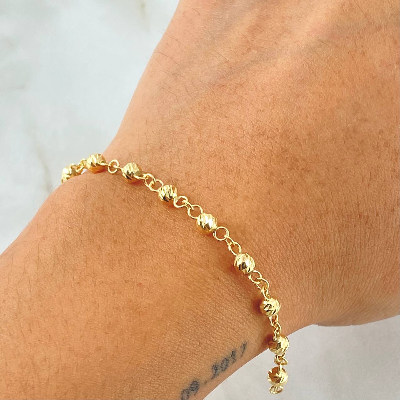 Pulso Tipo Militar 2.6gr / 17.5cm / 5mm Oro Amarillo 18K