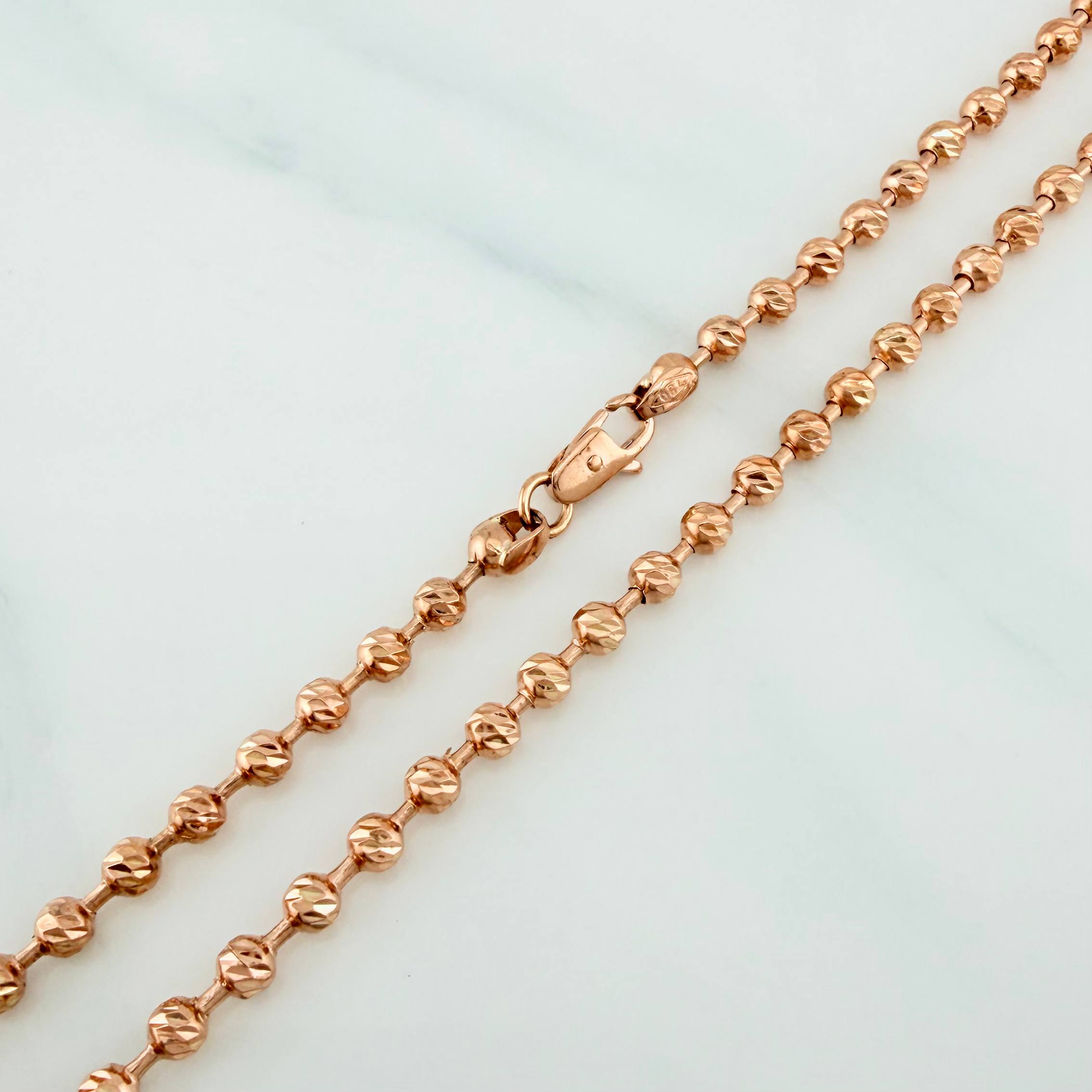 Cadena Militar 17.9 g / 57.6 cm / 3 mm Oro Rosa 18K