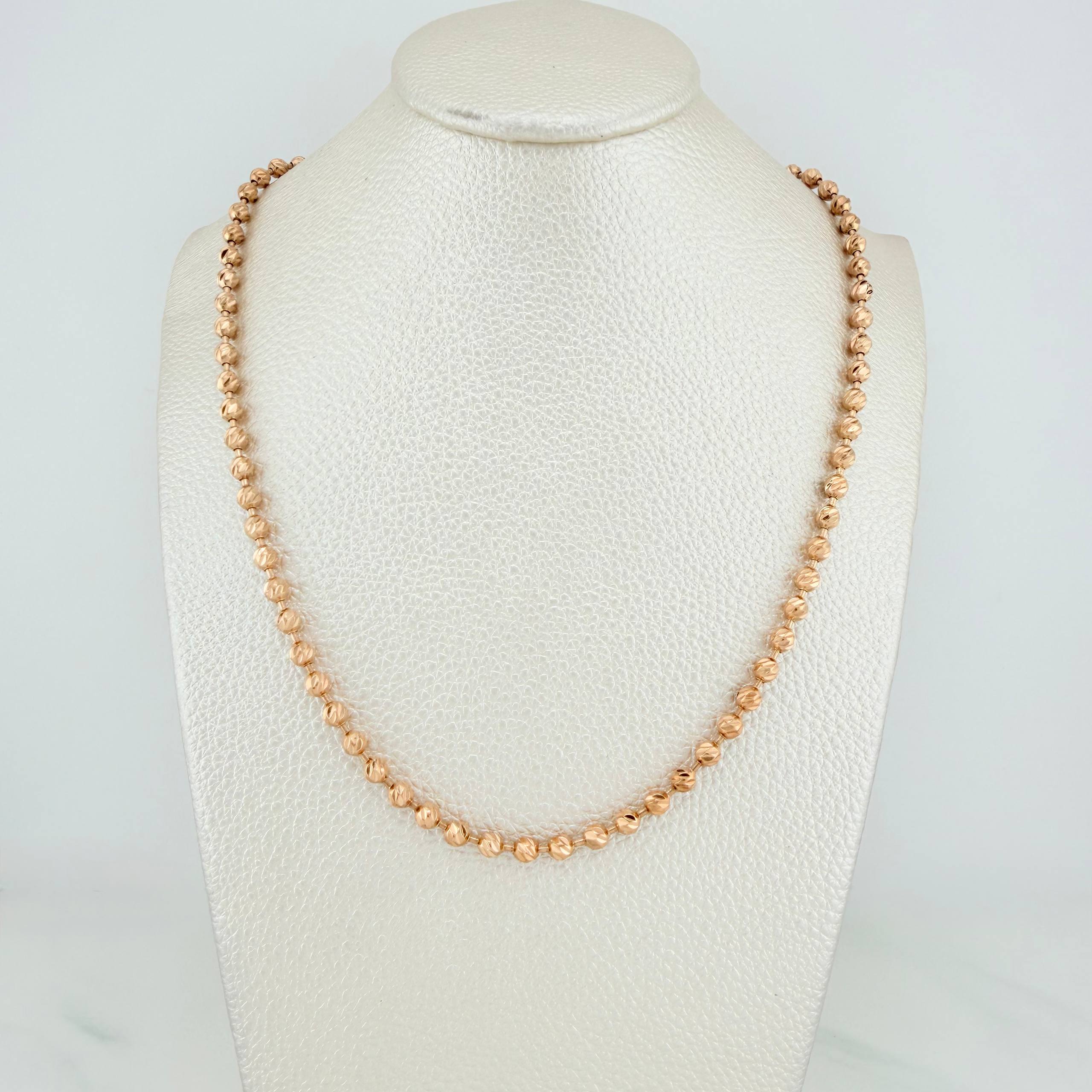 Cadena Militar 31.1 g / 72 cm / 4 mm Oro Rosa 18K