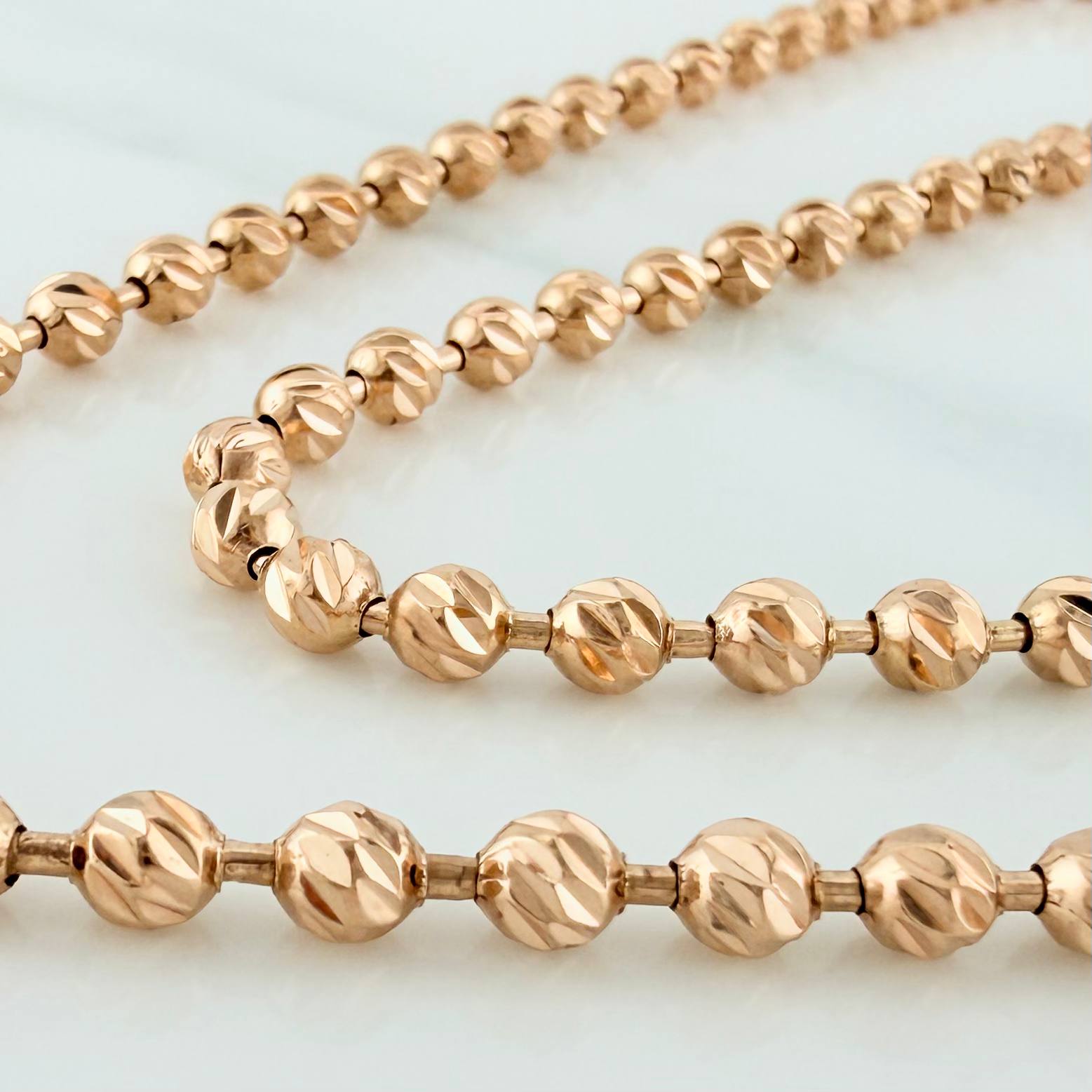 Cadena Militar 31.1 g / 72 cm / 4 mm Oro Rosa 18K