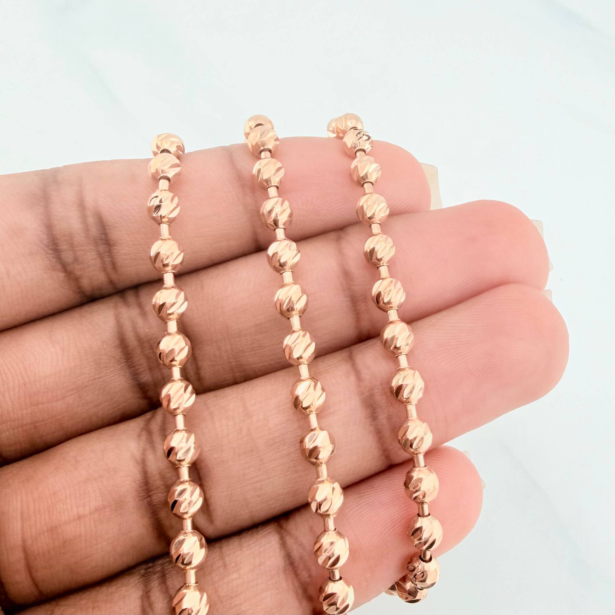 Cadena Militar 31.1 g / 72 cm / 4 mm Oro Rosa 18K