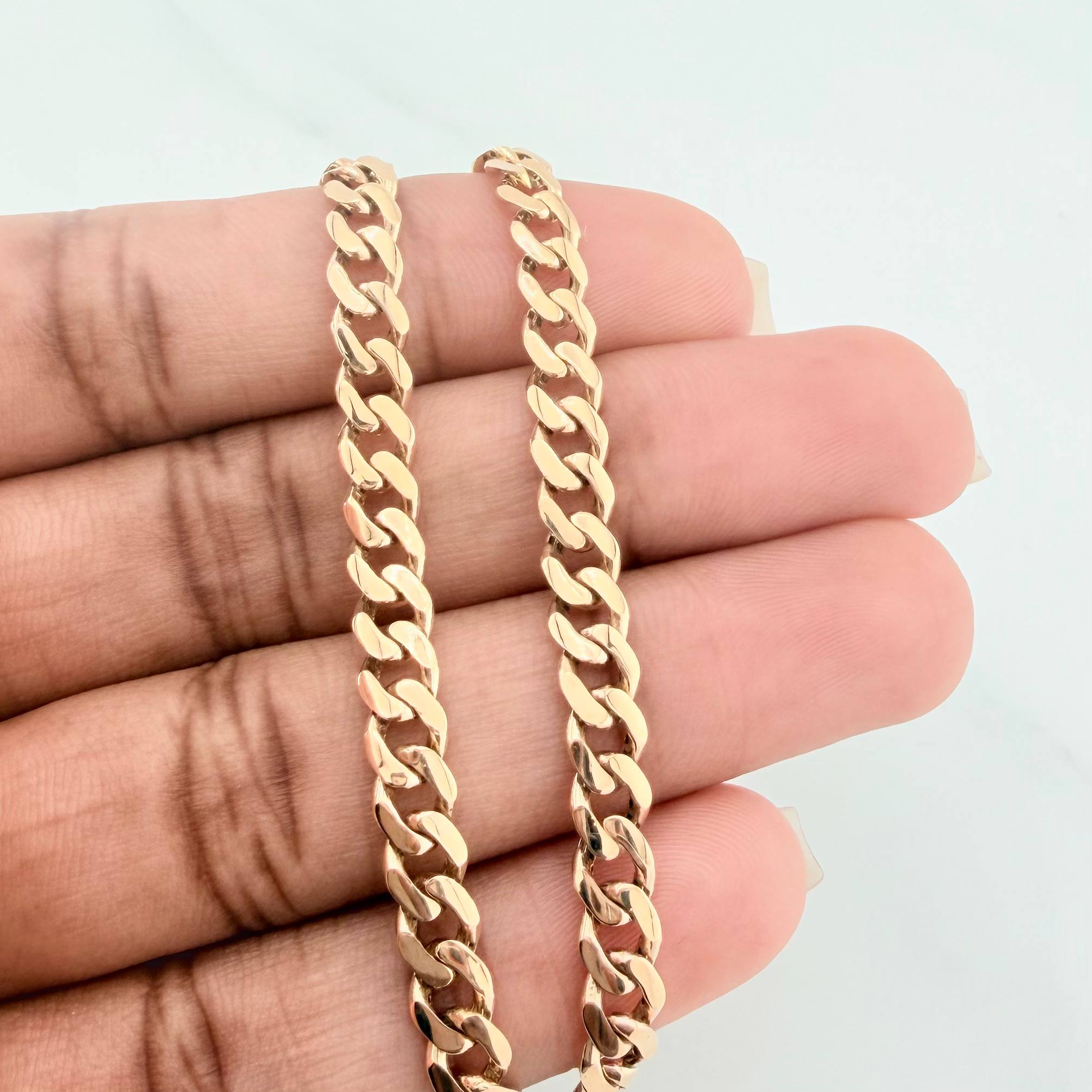Pulso Cubano 5.35 g / 21 cm / 4.9 mm Oro Amarillo 18K